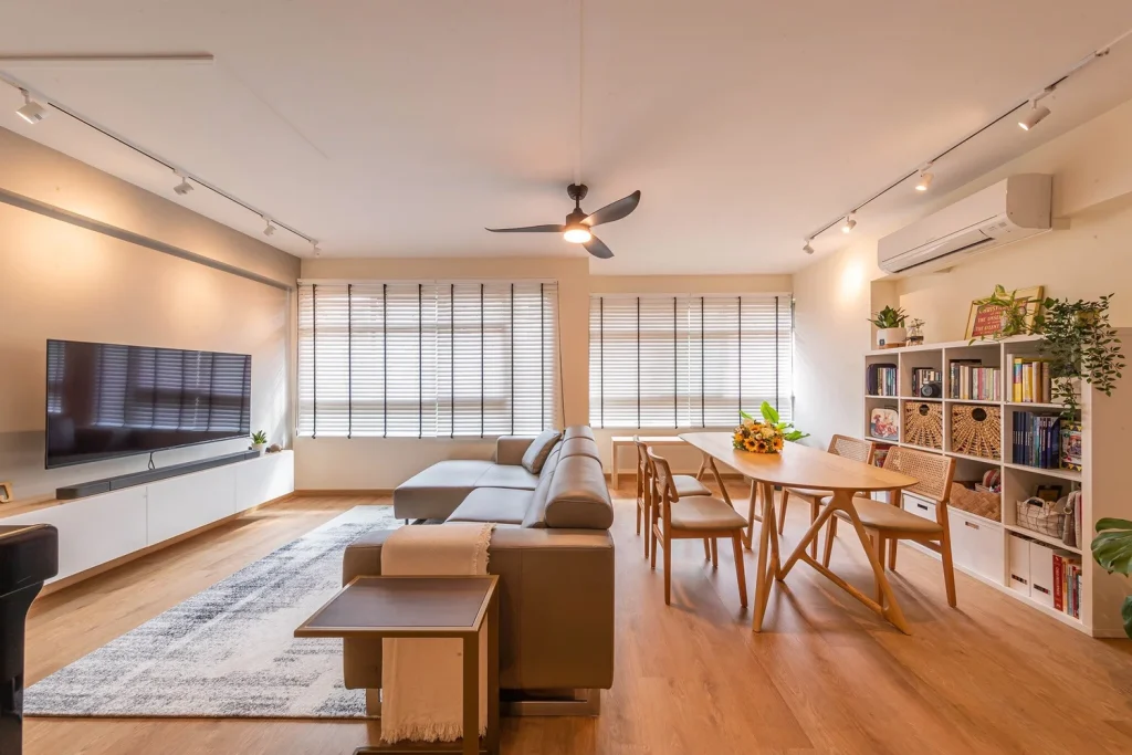 biophilic living room interior design idea