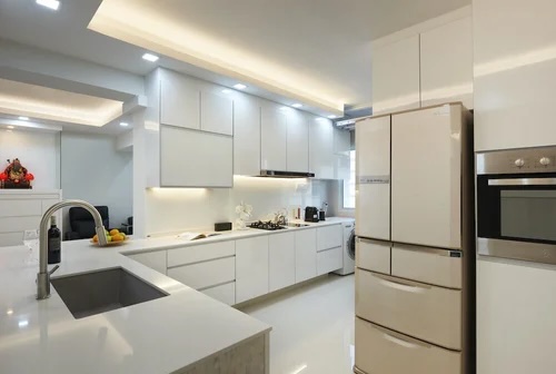 White kitchen cabinet design renovation idea
